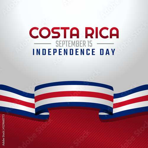 vector graphic of costa rica independence day good for costa rica independence day celebration. flat design. flyer design.flat illustration.