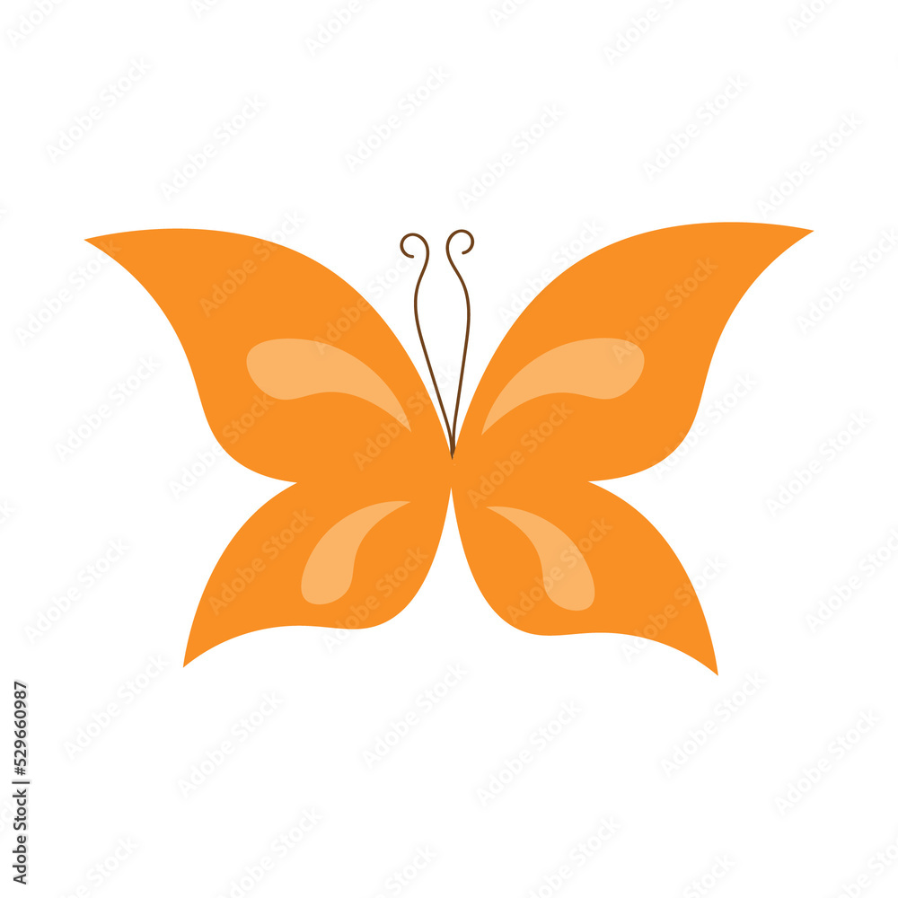 Yellow butterfly. Vector illustration. For cards, invitations, stickers, prints and posters, holidays and parties. Yellow butterfly. Vector illustration. For cards, invitations, stickers, prints and posters, holidays and parties.
