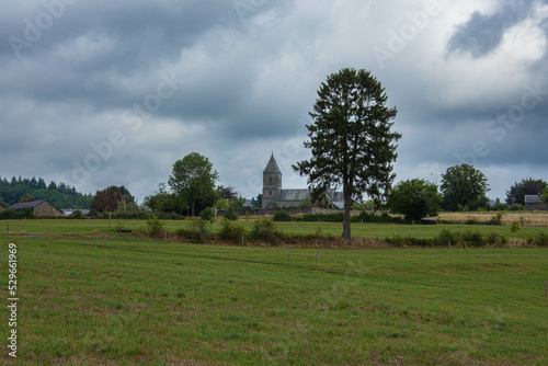 Le village de Stoumont en Belgique, haut lieu de la bataille des Ardennes