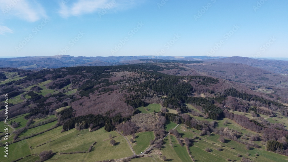 Naturschutzgebiet Schwarze Berge im Süden der bayrischen Rhön