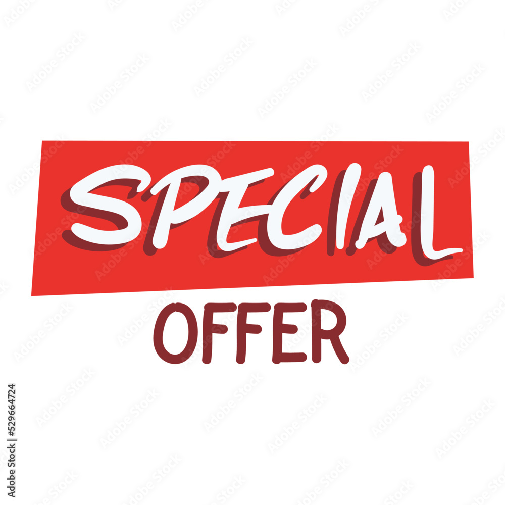 special offer letterings