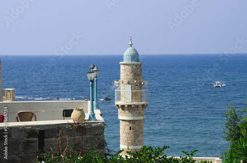 Mosque in front of the sea in Jaffa.