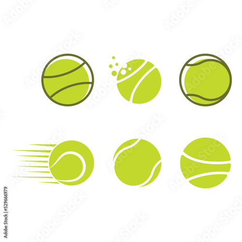 Tennis ball logo vector © devankastudio
