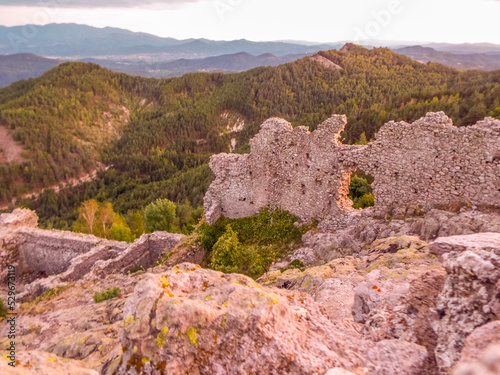 Wallpaper Mural Ustra fortress in Rhodopes mountain at sunset Torontodigital.ca