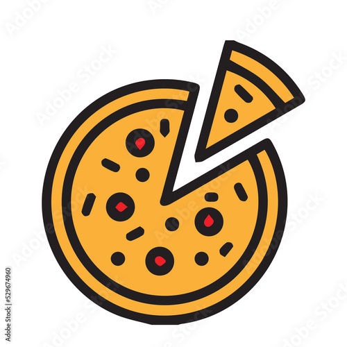 illustration of a pizza