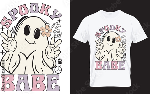 Spooky babe t-shirt design design...