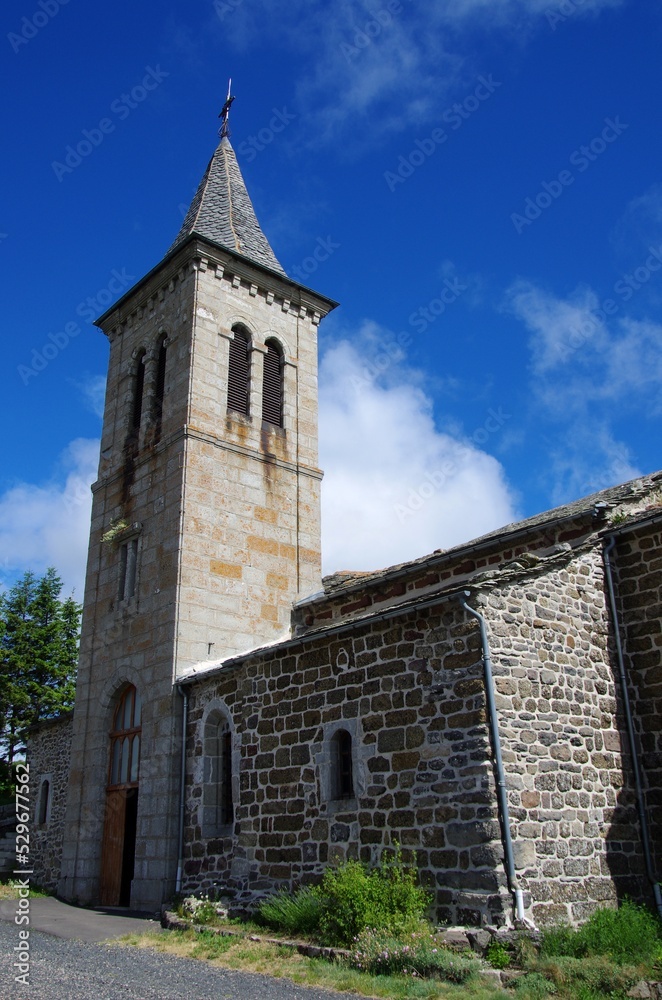 Church of St Clement in Ardeche in France, Europe