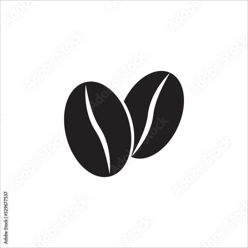 coffee beans icon simple design art