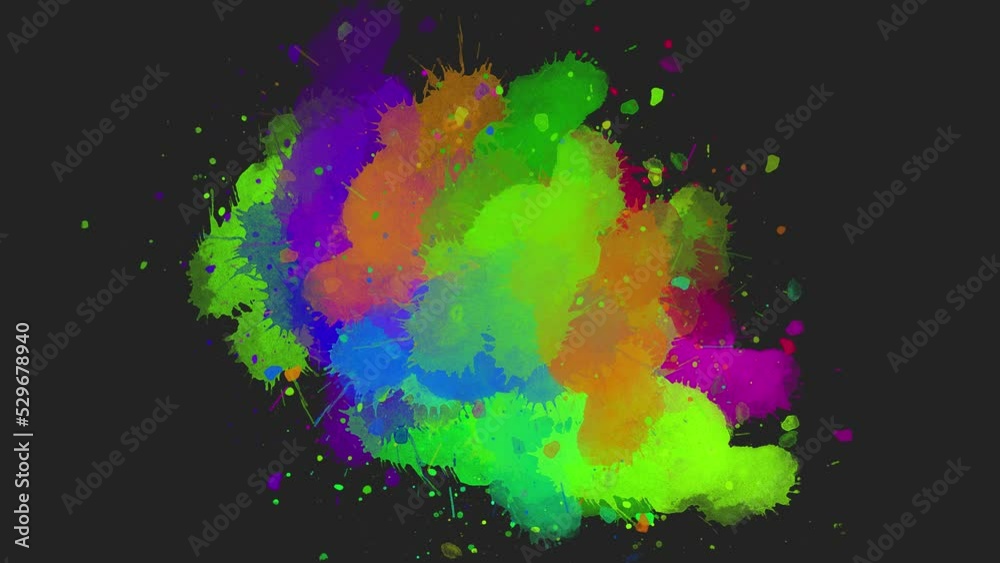 ink splash transition. Abstract ink splash, blot, splat, brush stroke, fluid art, overlay, alpha matte composition, spread on a black background. Watercolor Ink splatter effect animation. ink splash transition. Abstract ink splash, blot, splat, brush stroke, fluid art, overlay, alpha matte composition, spread on a black background. Watercolor Ink splatter effect animation.