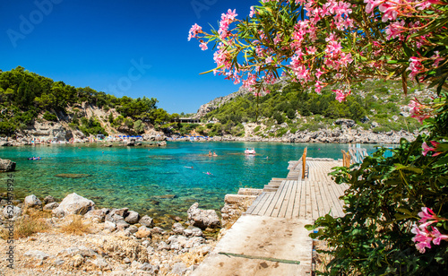 Fototapeta Naklejka Na Ścianę i Meble -  Anthony Quinn bay in Rhodes island in Greece
