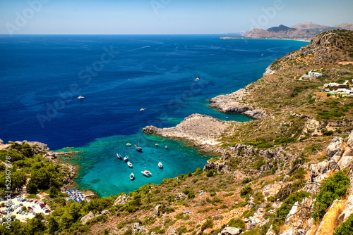 Fototapeta Naklejka Na Ścianę i Meble -  Coast of the island of Rhodes in Greece
