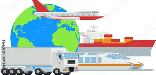 Logistic Transport Globe Ca...