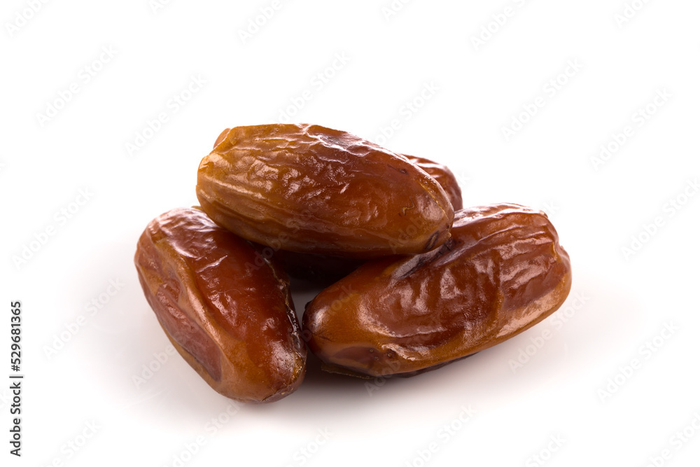 Date fruit close up isolated on white background Date fruit close up isolated on white background