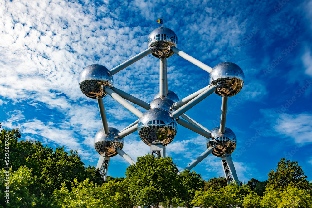 The Atomium, the famous landmark of Brussels, Belgium Photos | Adobe Stock