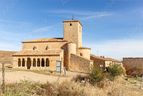 Saint Peter Church in Caracena village, Tierras del Burgo, province of Soria, Castile and León, Spain 