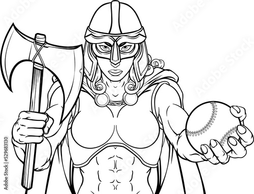 Wallpaper Mural Viking Trojan Celtic Knight Baseball Warrior Woman Torontodigital.ca