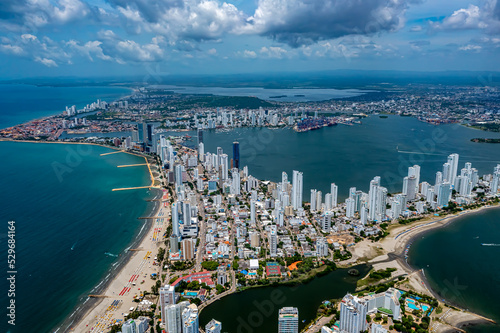 Cartagena in Colombia from above | Luftbilder von der Stadt Cartagena in Colombia
