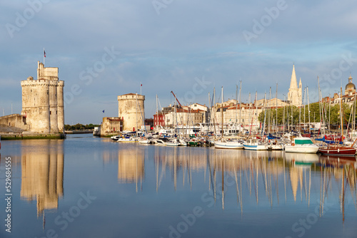 La Rochelle harbor in Charente Maritime coast