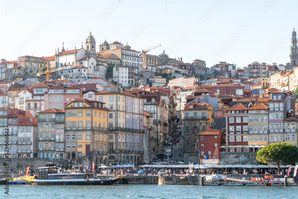 panorama of Porto river front panorama of Porto river front