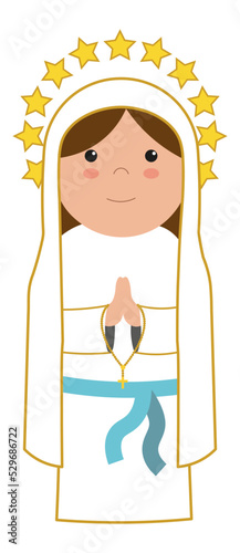 Nossa Senhora de Lourdes Santinhos Fofos
