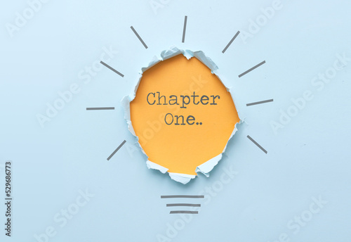 Chapter one, light bulb pap...