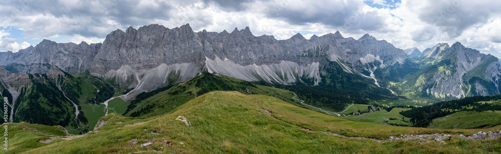 Laliderer Wände im Panorama, gesehen vom Mahnkopf aus (Karwendel)