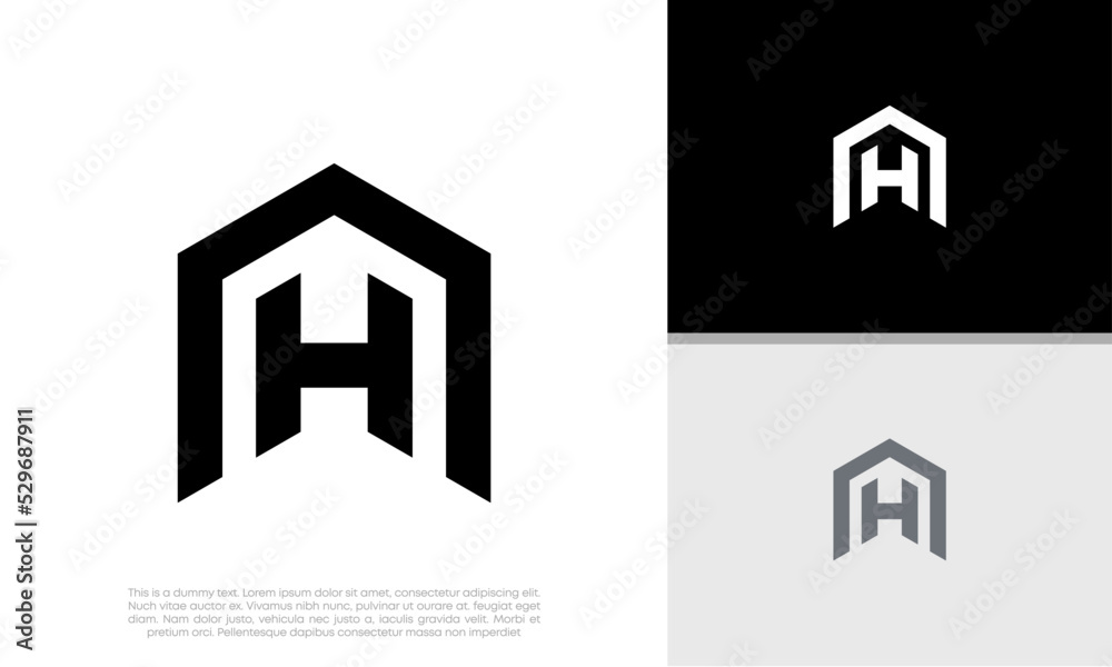 Initial H. HH logo design. Innovative high tech logo template. Initial H. HH logo design. Innovative high tech logo template.