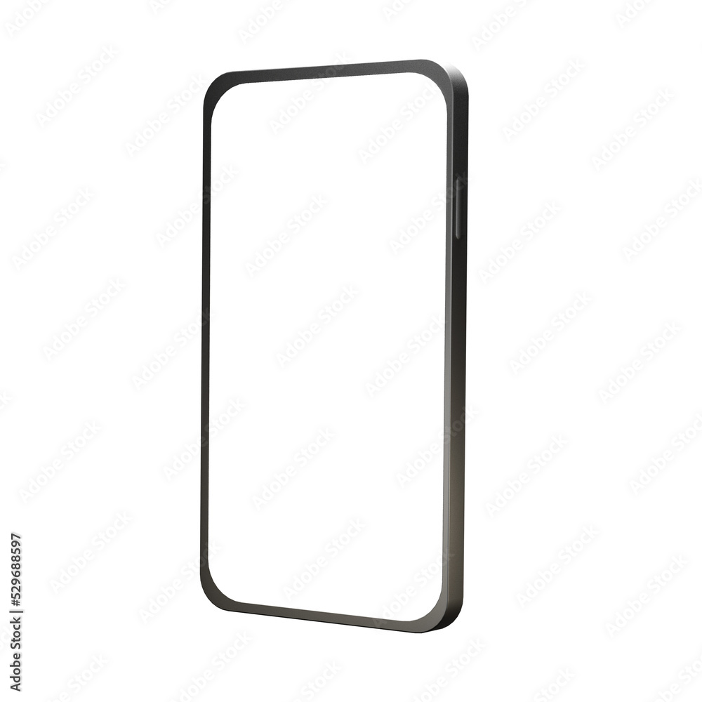 Mobile phone with white background Mobile phone with white background
