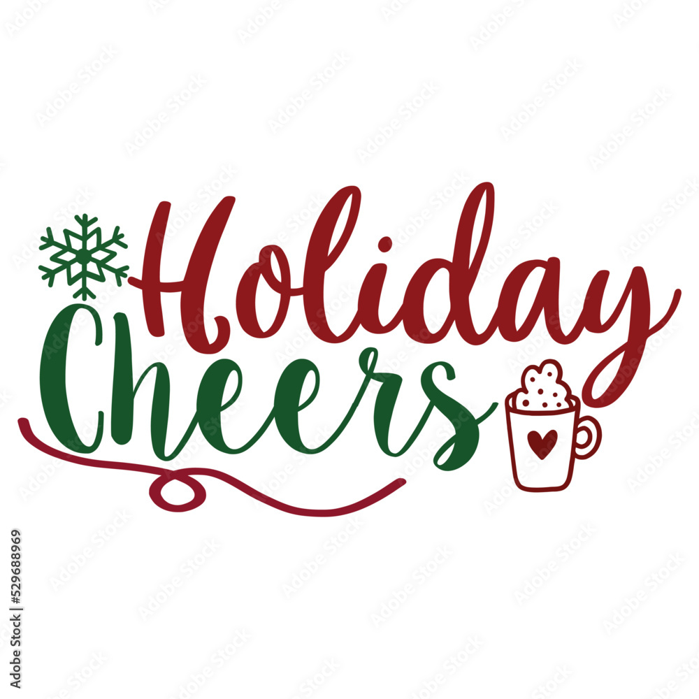 Naklejka premium Holiday Cheers 