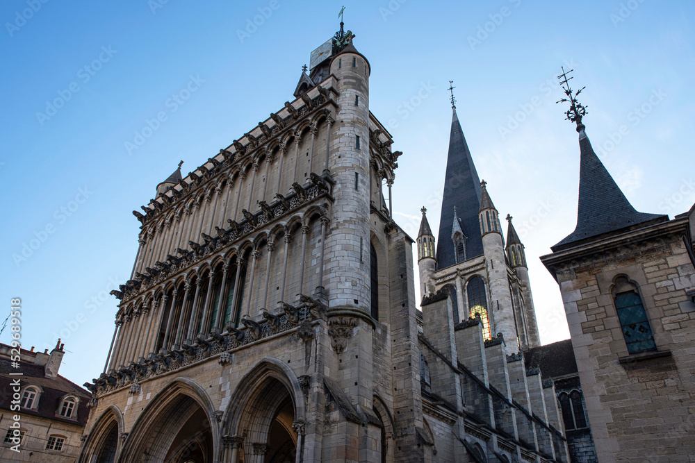 Detail of the architecture of the church Notre Dame de Dijon, Burgundy, France Detail of the architecture of the church Notre Dame de Dijon, Burgundy, France