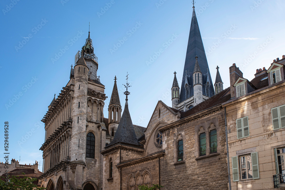 Detail of the architecture of the church Notre Dame de Dijon, Burgundy, France Detail of the architecture of the church Notre Dame de Dijon, Burgundy, France