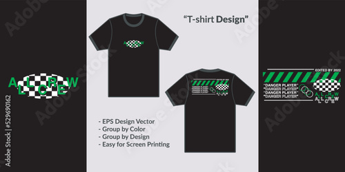 Futuristic style neon green streetwear theme design vector for tshirt hoodie and merchandise