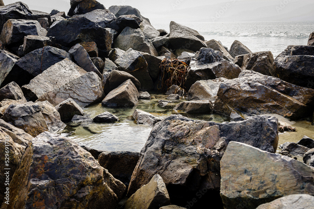 rocks on the beach rocks on the beach