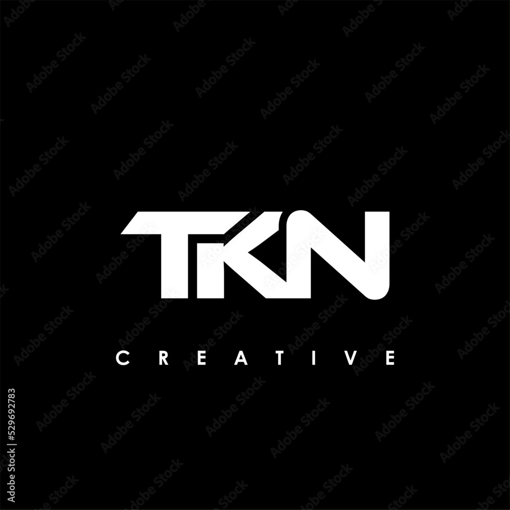 TKN Letter Initial Logo Design Template Vector Illustration TKN Letter Initial Logo Design Template Vector Illustration