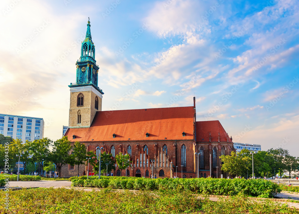 St Mary's Church, a famous gothic church in the center of Berlin, Germany