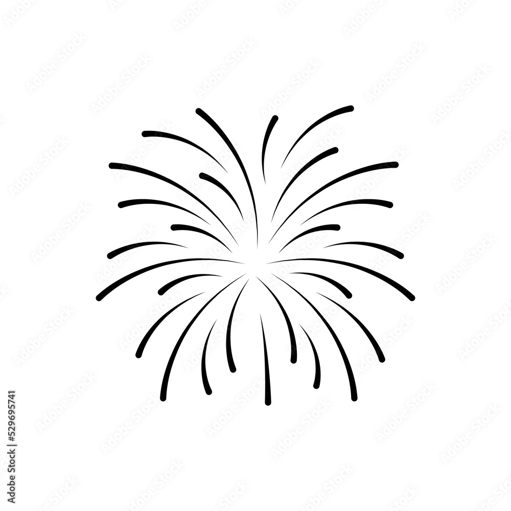 Starburst. Background design element. Fireworks vector icon, christmas, holiday