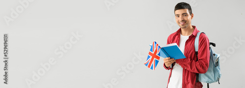 Young male student with UK ...