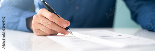 Agreement Signature With Pen