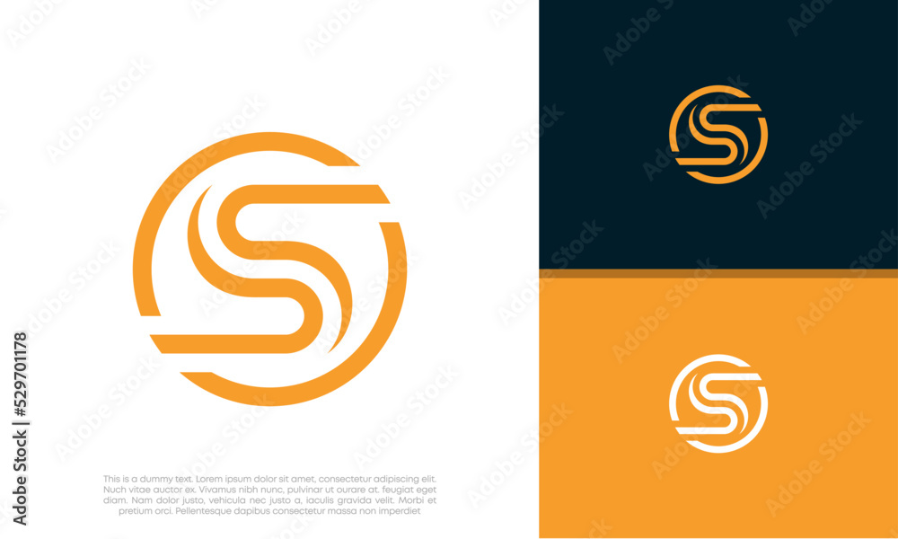 Initial S logo design. Innovative high tech logo template. Initial S logo design. Innovative high tech logo template.