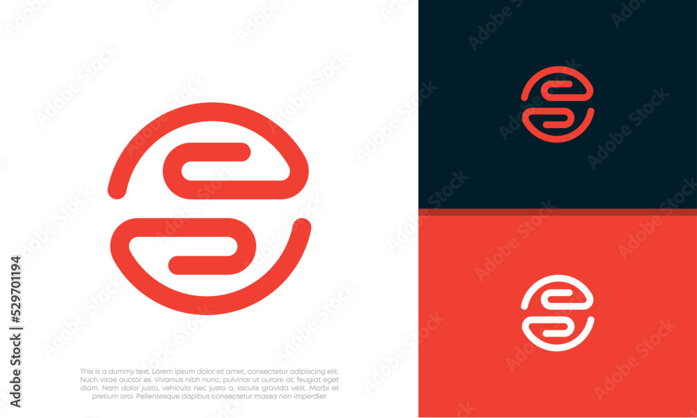 Initial S logo design. Innovative high tech logo template. Initial S logo design. Innovative high tech logo template.