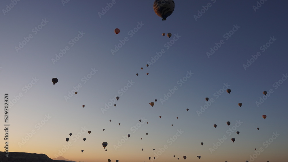 air balloon flying in the sky hot air balloon Cappadocia Sunrise