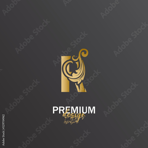 Premium Vector R Logo. Beautiful Logotype design for luxury corporate brand.