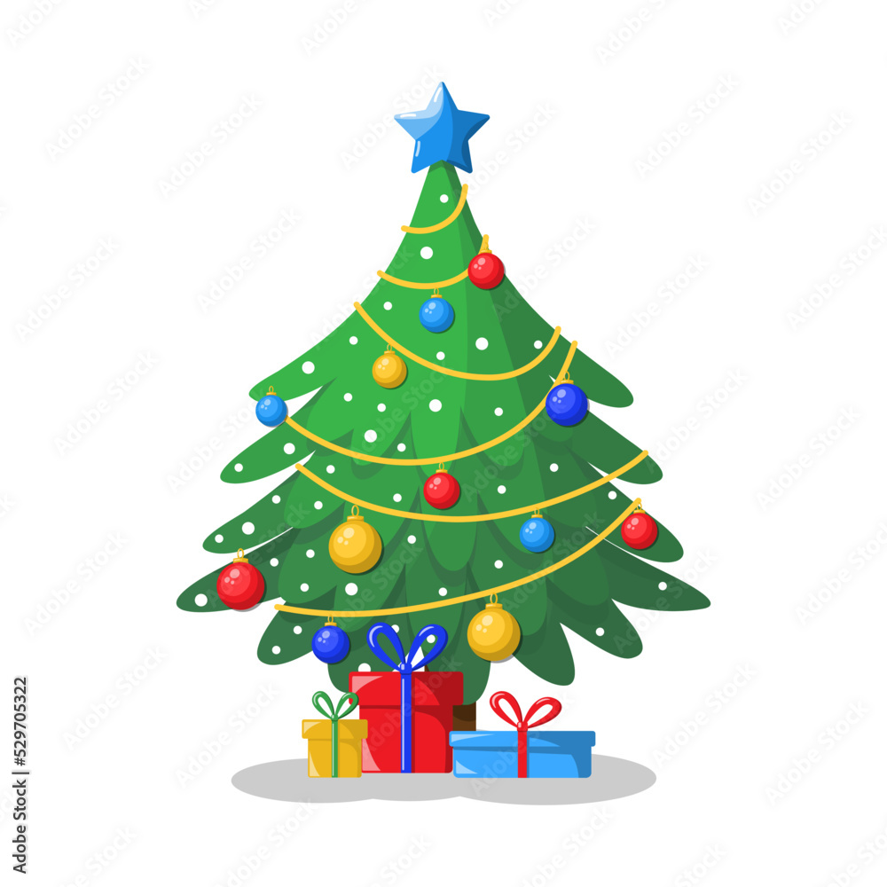 Festive vector christmas trees. Festive vector christmas trees.