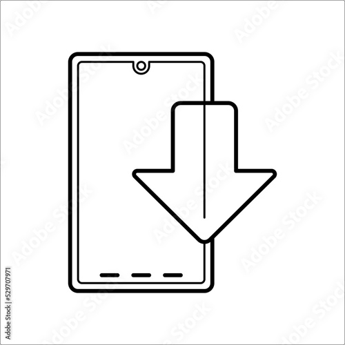 icon download via smartphone, download as necessary. 