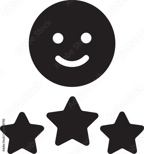 user experience icon. Customer experience vector icon. satisfaction rating vector icon. Rating icon. star satisfaction rating 