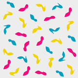 seamless pattern with colorful shoes