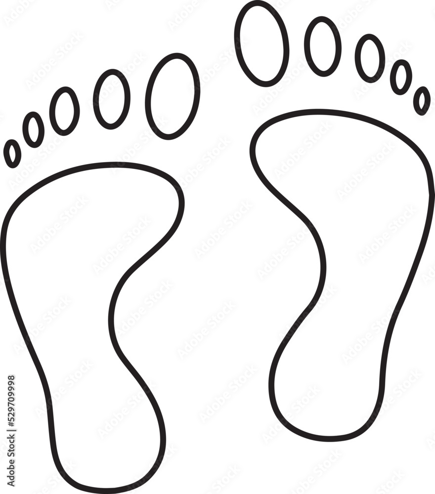 footsteps icon or sign for print. Baby feet clean black icon. feet flat design. Two footprints. Human footprint icon. silhouette of footprints footsteps icon or sign for print. Baby feet clean black icon. feet flat design. Two footprints. Human footprint icon. silhouette of footprints