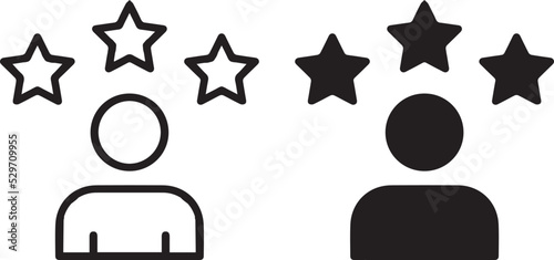 Feedback vector icon set. Bad and Good Review. Feedback line icon. user experience icon. user experience vector