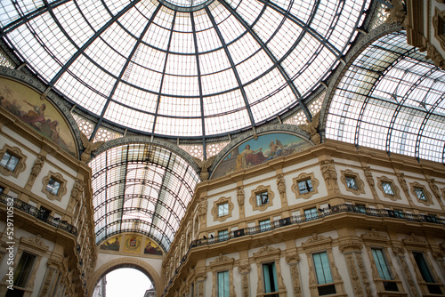 Galleria Vittorio Emanuele II canopy roof Milan Italie 3