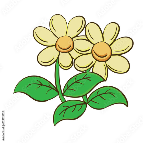 sunflower vector mascot illustration design